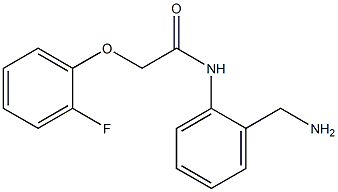 N-[2-(aminomethyl)phenyl]-2-(2-fluorophenoxy)acetamide Struktur