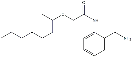 N-[2-(aminomethyl)phenyl]-2-(octan-2-yloxy)acetamide Struktur