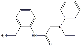 N-[2-(aminomethyl)phenyl]-2-[ethyl(phenyl)amino]acetamide Struktur