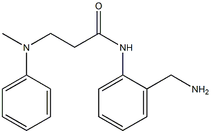 N-[2-(aminomethyl)phenyl]-3-[methyl(phenyl)amino]propanamide Struktur