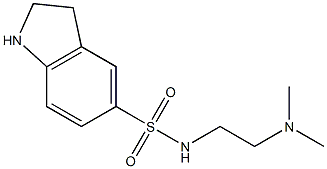 N-[2-(dimethylamino)ethyl]-2,3-dihydro-1H-indole-5-sulfonamide Struktur