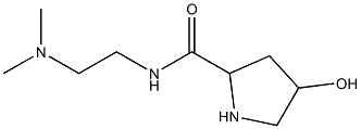 N-[2-(dimethylamino)ethyl]-4-hydroxypyrrolidine-2-carboxamide Struktur