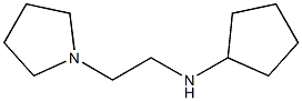 N-[2-(pyrrolidin-1-yl)ethyl]cyclopentanamine Struktur