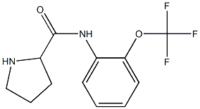 N-[2-(trifluoromethoxy)phenyl]pyrrolidine-2-carboxamide Struktur