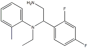 N-[2-amino-1-(2,4-difluorophenyl)ethyl]-N-ethyl-2-methylaniline Struktur