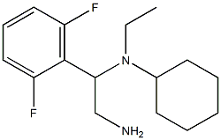 N-[2-amino-1-(2,6-difluorophenyl)ethyl]-N-ethylcyclohexanamine Struktur