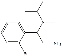 N-[2-amino-1-(2-bromophenyl)ethyl]-N-isopropyl-N-methylamine Struktur