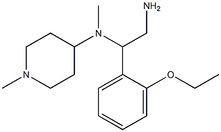 N-[2-amino-1-(2-ethoxyphenyl)ethyl]-N-methyl-N-(1-methylpiperidin-4-yl)amine Struktur