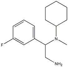 N-[2-amino-1-(3-fluorophenyl)ethyl]-N-cyclohexyl-N-methylamine Struktur