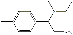 N-[2-amino-1-(4-methylphenyl)ethyl]-N,N-diethylamine Struktur