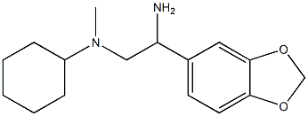 N-[2-amino-2-(1,3-benzodioxol-5-yl)ethyl]-N-cyclohexyl-N-methylamine Struktur