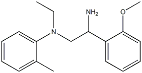 N-[2-amino-2-(2-methoxyphenyl)ethyl]-N-ethyl-2-methylaniline Struktur