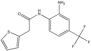 N-[2-amino-4-(trifluoromethyl)phenyl]-2-(thiophen-2-yl)acetamide Struktur