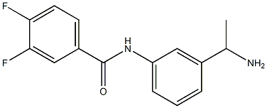 N-[3-(1-aminoethyl)phenyl]-3,4-difluorobenzamide Struktur