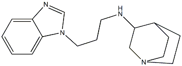 N-[3-(1H-1,3-benzodiazol-1-yl)propyl]-1-azabicyclo[2.2.2]octan-3-amine Struktur