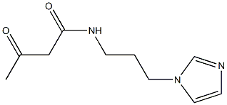 N-[3-(1H-imidazol-1-yl)propyl]-3-oxobutanamide Struktur