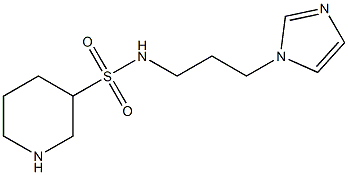 N-[3-(1H-imidazol-1-yl)propyl]piperidine-3-sulfonamide Struktur