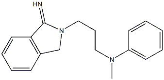 N-[3-(1-imino-2,3-dihydro-1H-isoindol-2-yl)propyl]-N-methylaniline Struktur