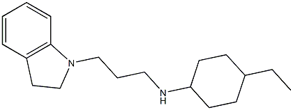 N-[3-(2,3-dihydro-1H-indol-1-yl)propyl]-4-ethylcyclohexan-1-amine Struktur