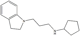 N-[3-(2,3-dihydro-1H-indol-1-yl)propyl]cyclopentanamine Struktur