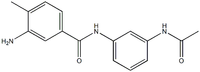 N-[3-(acetylamino)phenyl]-3-amino-4-methylbenzamide Struktur