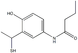 N-[4-hydroxy-3-(1-sulfanylethyl)phenyl]butanamide Struktur