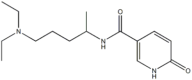 N-[5-(diethylamino)pentan-2-yl]-6-oxo-1,6-dihydropyridine-3-carboxamide Struktur