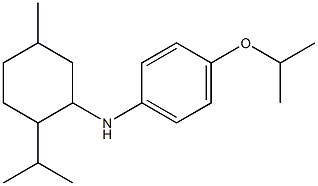 N-[5-methyl-2-(propan-2-yl)cyclohexyl]-4-(propan-2-yloxy)aniline Struktur