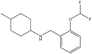 N-{[2-(difluoromethoxy)phenyl]methyl}-4-methylcyclohexan-1-amine Struktur