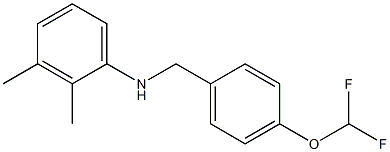 N-{[4-(difluoromethoxy)phenyl]methyl}-2,3-dimethylaniline Struktur