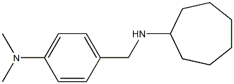 N-{[4-(dimethylamino)phenyl]methyl}cycloheptanamine Struktur