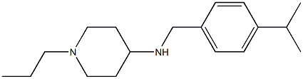 N-{[4-(propan-2-yl)phenyl]methyl}-1-propylpiperidin-4-amine Struktur