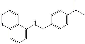 N-{[4-(propan-2-yl)phenyl]methyl}quinolin-5-amine Struktur