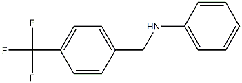 N-{[4-(trifluoromethyl)phenyl]methyl}aniline Struktur