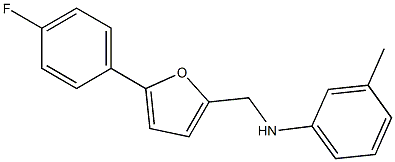 N-{[5-(4-fluorophenyl)furan-2-yl]methyl}-3-methylaniline Struktur