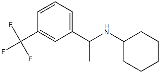 N-{1-[3-(trifluoromethyl)phenyl]ethyl}cyclohexanamine Struktur