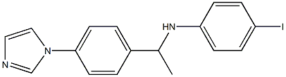 N-{1-[4-(1H-imidazol-1-yl)phenyl]ethyl}-4-iodoaniline Struktur