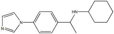 N-{1-[4-(1H-imidazol-1-yl)phenyl]ethyl}cyclohexanamine Struktur