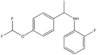 N-{1-[4-(difluoromethoxy)phenyl]ethyl}-2-fluoroaniline Struktur