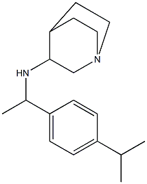 N-{1-[4-(propan-2-yl)phenyl]ethyl}-1-azabicyclo[2.2.2]octan-3-amine Struktur