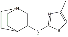 N-{1-azabicyclo[2.2.2]octan-3-yl}-4-methyl-1,3-thiazol-2-amine Struktur