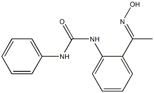 N-{2-[(1E)-N-hydroxyethanimidoyl]phenyl}-N'-phenylurea Struktur