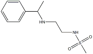 N-{2-[(1-phenylethyl)amino]ethyl}methanesulfonamide Struktur