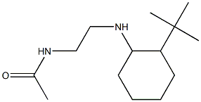 N-{2-[(2-tert-butylcyclohexyl)amino]ethyl}acetamide Struktur