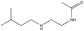 N-{2-[(3-methylbutyl)amino]ethyl}acetamide Struktur