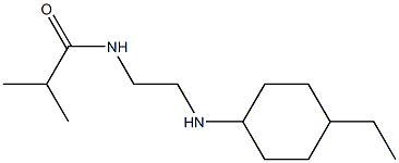 N-{2-[(4-ethylcyclohexyl)amino]ethyl}-2-methylpropanamide Struktur