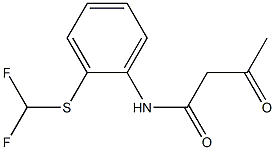 N-{2-[(difluoromethyl)sulfanyl]phenyl}-3-oxobutanamide Struktur