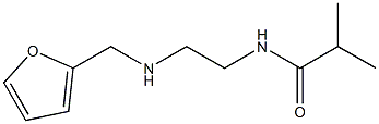 N-{2-[(furan-2-ylmethyl)amino]ethyl}-2-methylpropanamide Struktur