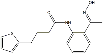 N-{2-[1-(hydroxyimino)ethyl]phenyl}-4-(thiophen-2-yl)butanamide Struktur