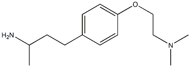 N-{2-[4-(3-aminobutyl)phenoxy]ethyl}-N,N-dimethylamine Struktur